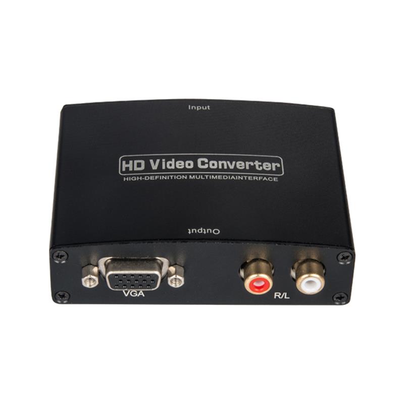 Convertidor de audio HDMI a VGA + R \/ L AUDIO 1080P