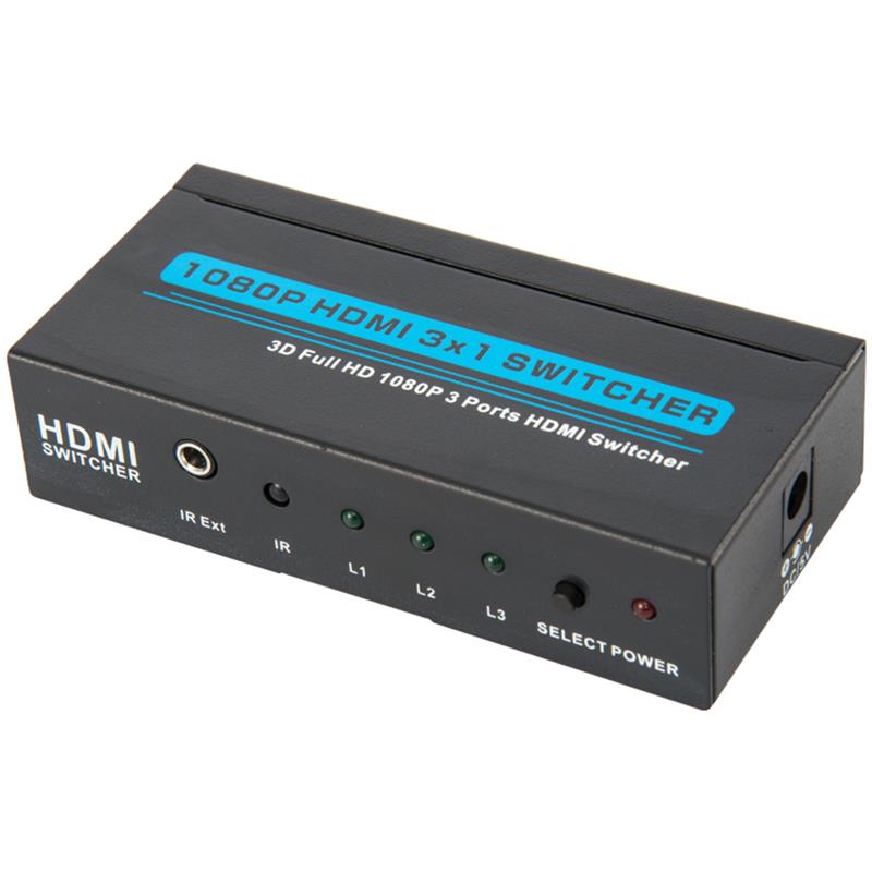 V1.3 HDMI 3x1 Switcher Soporte 3D Full HD 1080P