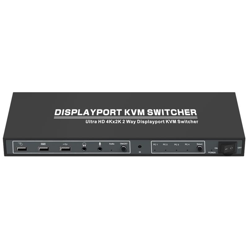 1.2 Displayport KVM 4x1 Switcher Soporte 3D Ultra HD 4Kx2K @ 60Hz