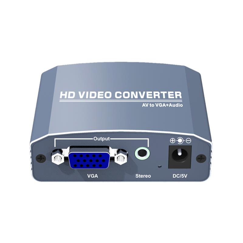 A \/ V a VGA + Stereo Converter Up Scaler 720P \/ 1080P